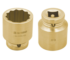 Impact Socket, 1-1/2" Drive, WEDO, Non-Sparking, Al-Br, AL110A Series, 55-100mm
