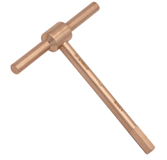 Wrench, T Type Hex Key, WEDO, Non-Sparking, Be-Cu, BE167C Series, 2-10mm