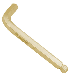 Wrench,Hex Key With Ball, WEDO, Non-Sparking, Al-Br, AL167A Series, 2-12mm