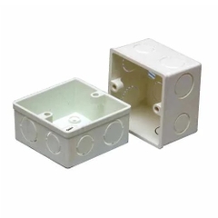 Đế Âm Nhựa Tự Chống Cháy Sino S3157H, 82.5x82.5x51.5mm, 108 Cái/Thùng