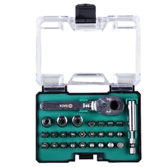 Bộ Đầu Tuýp Hệ Inch 27 Chi Tiết Thép SATA 05497