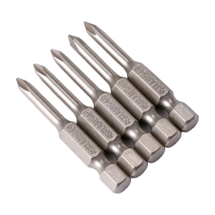 PH3 #3 x 50mm Bộ 5 Đầu Vít Bake Cốt Lục Giác Thép S2 Mạ Niken SATA 59324