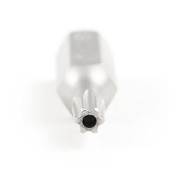 T45 x 30mm Bộ 5 Đầu Lục Giác Sao Có Lỗ Tròn Thép S2 Mạ Niken SATA 59458