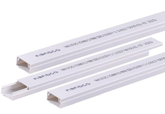 Nẹp Luồn Dây Điện Dạng Vuông Nanoco NNV2060, 60x40mm, Trắng
