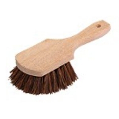 8" Bàn Chải Đa Năng Cán Gỗ Ngắn, Sợi Palmyra, InsuX INXUBSH1,12 Cái/Thùng (8" Utility Scrub Brush Short Handle, 2" Trim)