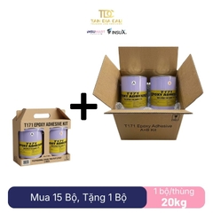Keo Epoxy 02 Thành Phần Đa Năng T171 Epoxy Adhesive 20kg, THT, Gồm Chai A Trắng + B Đen, 1 Bộ/Thùng