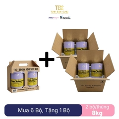 Keo Epoxy 02 Thành Phần Đa Năng T171 Epoxy Adhesive 8kg, THT, Gồm Chai A Trắng + B Đen, 2 Bộ/Thùng