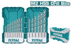 Bộ Mũi Khoan Kim Loại M2 HSS 15 Mũi Từ 1-12mm Total