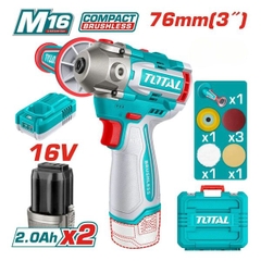 Máy Đánh Bóng Dùng Pin 16v-76mm Total