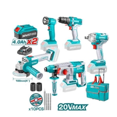 Bộ Combo 5 Máy Dùng Pin 20V Ngành Xây Dựng Total