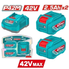 Bộ 2 Pin Và 1 Sạc P42M 42vx2.5ah Total