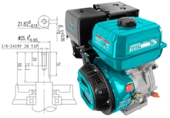 Động Cơ Nổ Dùng Xăng 13HP Total