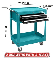 Xe Đẩy Đựng Đồ Nghề 2 Ngăn Kéo Total THPTC201