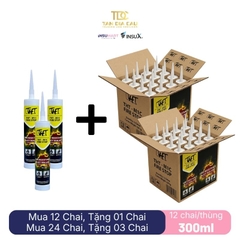 THT-M1C Fire Stop - Silicone Chống Cháy THT-M1C, 300ml, Trắng, 12 Chai/Thùng