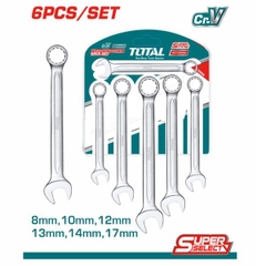 Bộ Cờ Lê Vòng Miệng 6 Chi Tiết 8-17mm Total