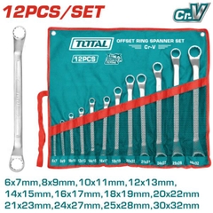 Bộ Cờ Lê 2 Đầu Vòng 12 Chi Tiết 6-32mm Total