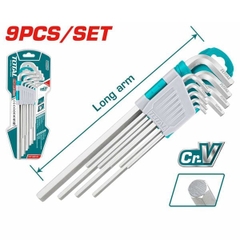 Bộ Lục Giác 9 Chi Tiết Hệ Mét Đầu Bằng Total THT106191