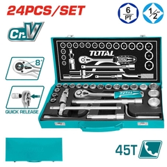 Bộ Đầu Tuýp 1/2 Inch 24 Chi Tiết Total