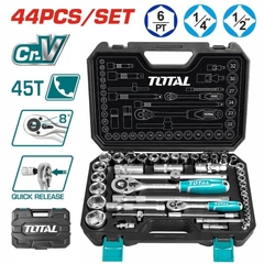 Bộ Đầu Tuýp 1/4 Và 1/2 Inch 44 Chi Tiết Total THT421441