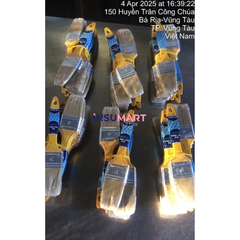 1.5" (3.8cm) Cọ Sơn Cán Nhựa Thăng Long Vàng Syn (Sợi Tổng Hợp) Thanh Bình 1NLS15, 12 Cây / Lố