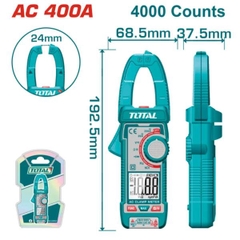 Đồng Hồ Ampe Kìm Ac 400A Kỹ Thuật Số Total TMT762001