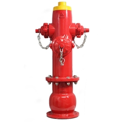 Trụ Cứu Hỏa Có Đế Shin Yi FHDF DN100 Đến DN150, 114mm Đến 168mm, Đỏ