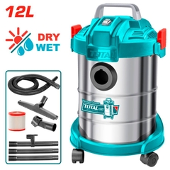 Máy Hút Bụi Ướt Và Khô 1000W-12L Total