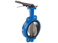 Van Bướm Tay Gạt DGV DG1107, DN50 Đến DN200, 60mm Đến 219mm, Xanh Dương