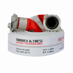 Vòi Chữa Cháy Kèm Khớp Tomoken 20m x 16 Bar, DN50, 60mm