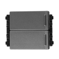 Công Tắc B 1 Chiều Loại Đôi Cỡ Trung Bật Vặn 250VAC 16A Dùng Với Mặt Dành Cho 3 Thiết Bị Hoặc 6 Thiết Bị Panasonic WEVH554127MYH, Xám Ánh Kim