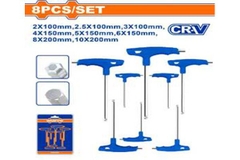 Bộ 8 Cờ Lê Lục Giác Tay Cầm Chữ T WADFOW WHK1481