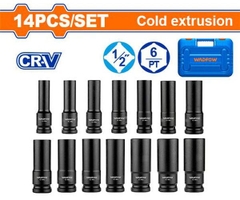 Bộ 14 Đầu Tuýp Sâu 1/2 Inch WADFOW