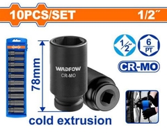 Bộ 10 Đầu Tuýp Sâu 1/2 Inch WADFOW