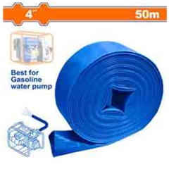 Ống Tấm Bạt Nhựa PE, Màu Xanh Bạc, Cốt Dù 4 Inch Dài 50m WADFOW