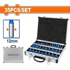 Bộ 35 Mũi Phay Gỗ 12mm WADFOW