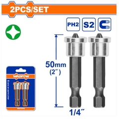 Bộ 2 Mũi Vít Bake Nối Dài Ph2x50mm WADFOW