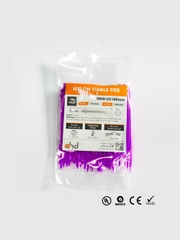 Dây Rút Nhựa Bee AUTO, Mã MHD Series, Bản Rộng 3-8mm, Chiều Dài 100-500mm, Màu Tím, 100 Sợi/Bịch