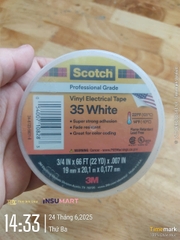Băng Keo Điện Vinyl 3M™ Scotch® 35, Trắng