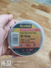 Băng Keo Điện Vinyl 3M™ Scotch® 35, Xám