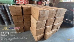 4" Bông Lăn Sơn Orex 001-SPR-6212-4R, Trắng Sọc Vàng, 10 Cái / Hộp