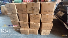 4" Bông Lăn Sơn Orex 001-SPR-6212-4R, Trắng Sọc Vàng, 10 Cái / Hộp
