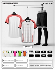 Bộ áo bóng đá KFA-0014 San Hô