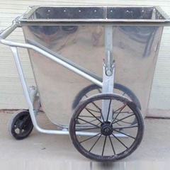 Xe gom rác 500L inox