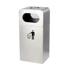 Thùng đựng rác inox ngoài trời A53