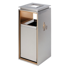 Thùng rác inox sảnh đẹp sang trọng A5, phủ Nano cao cấp, chống bám vân tay