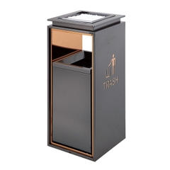Thùng rác inox sảnh đẹp sang trọng A8, phủ Nano cao cấp, chống bám vân tay