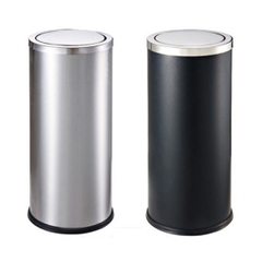 Thùng rác inox tròn nắp lật A35-O