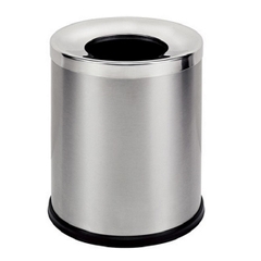 Thùng rác inox văn phòng nắp lỗ tròn đẹp sang trọng A36-M