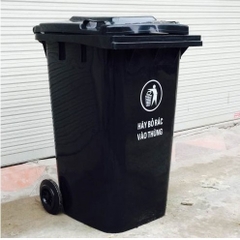 Thùng rác y tế 240L màu đen