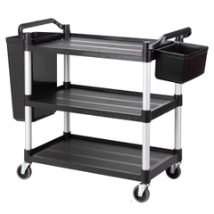 Xe đẩy thức ăn 3 tầng bằng nhựa AF08162A
